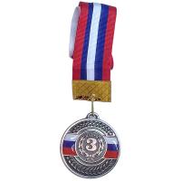 Медаль 3 место (d-6,5 см, лента триколор в комплекте) F18522