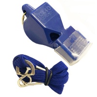 Свисток "FOX 80" Classic судейский пластиковый, на шнурке (синий) F04484
