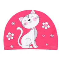 Шапочка для плавания детская текстиль (Кошка) E38889-9