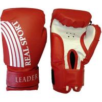 Перчатки боксерские LEADER6 унций, красный